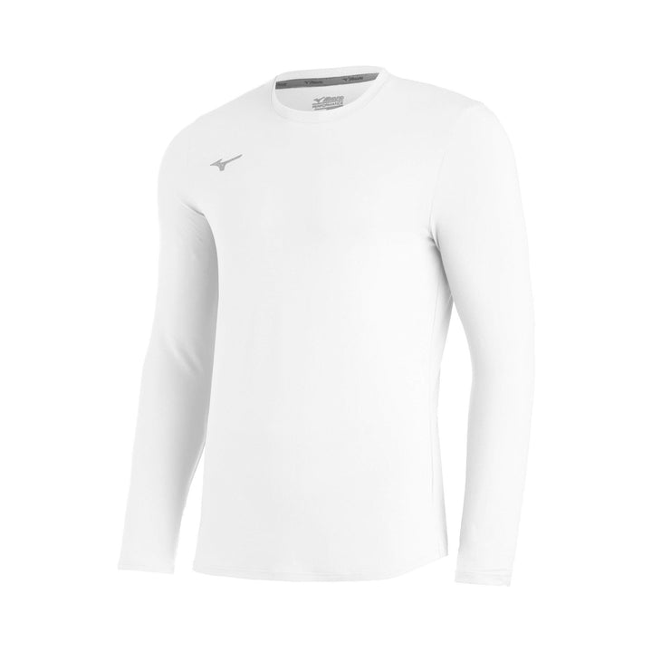 Mizuno Youth Comp Diamant Long Sleeve Crew L Weiss, L Wei&amp;