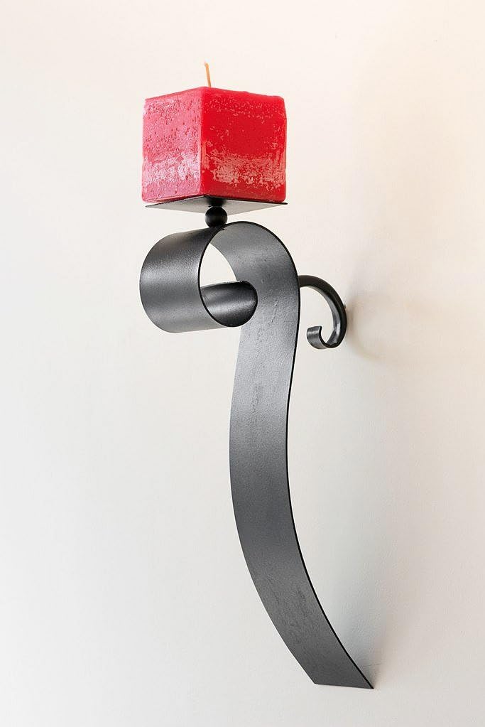 Wandleuchter Rocca 31 cm Wandkerzenhalter aus Metall Kerzenhalter Antik Leuchter
