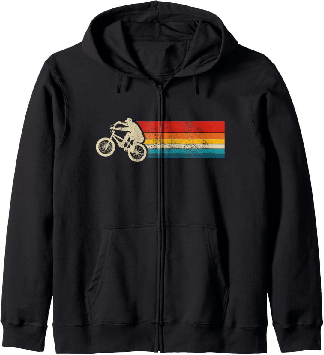 Vintage BMX Bike Fahrrad BMXer Geschenk Kapuzenjacke