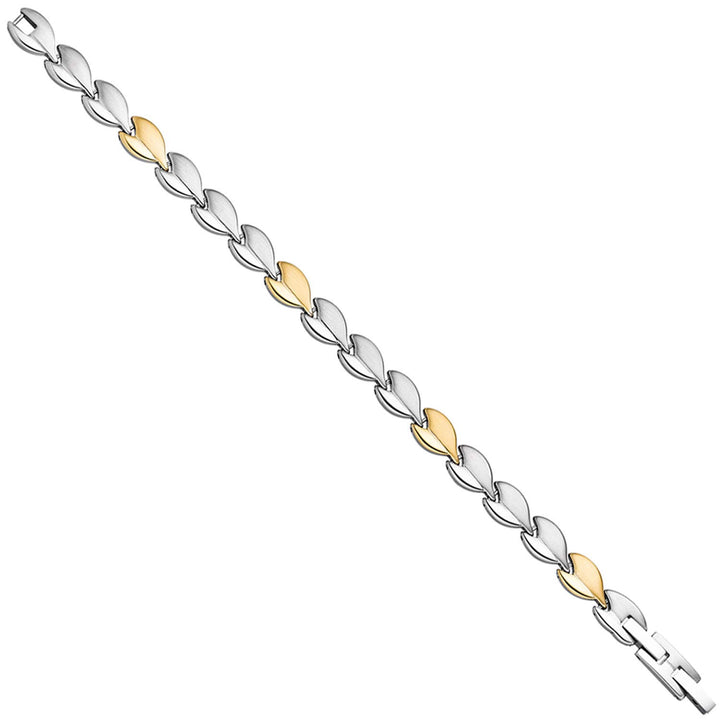 Jobo Damen-Armband aus Edelstahl Bicolor 20 cm