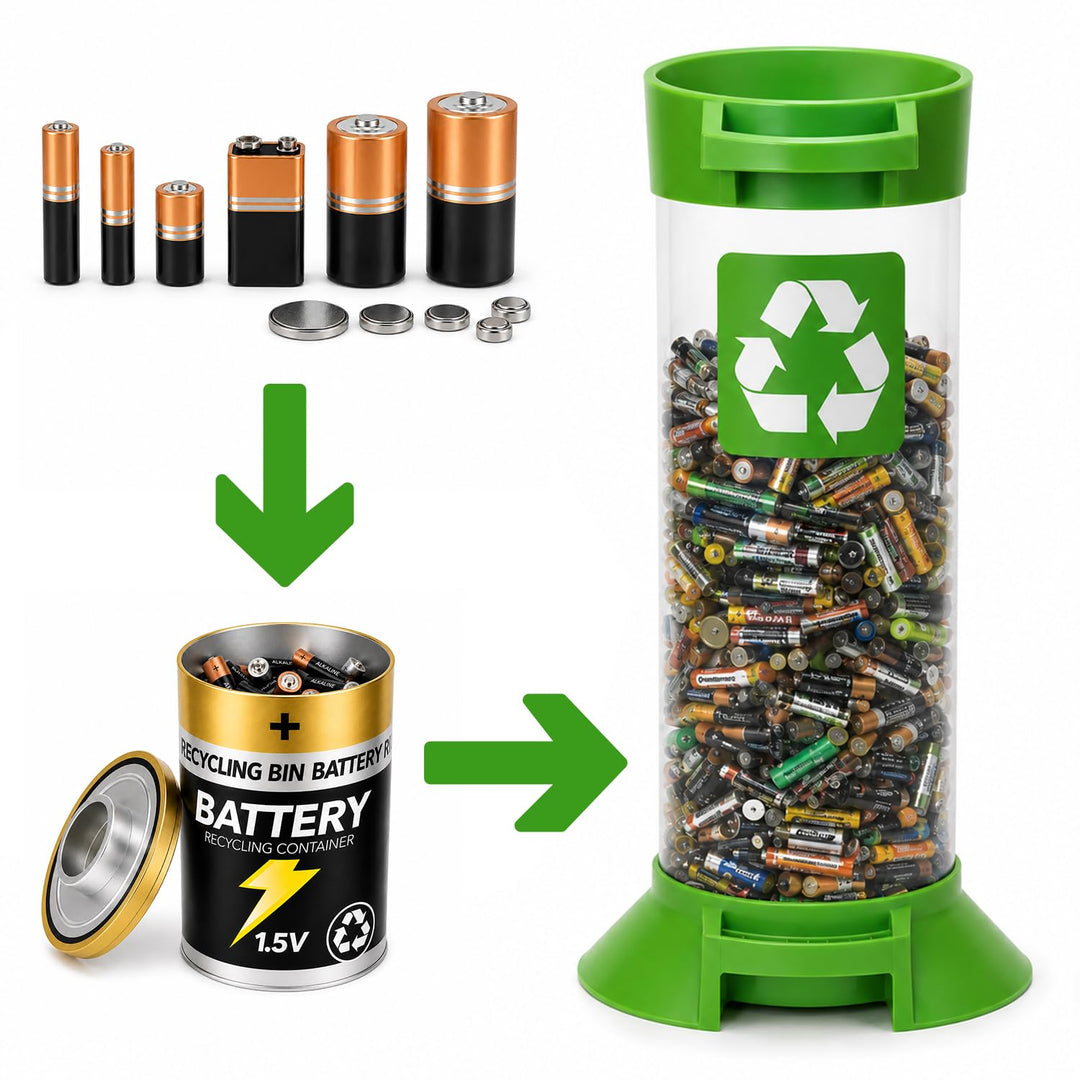 CKB LTD Batterie-Abfall-Recycling-Abfallbehälter klein, für gebrauchte Batterien neuartiges Design z
