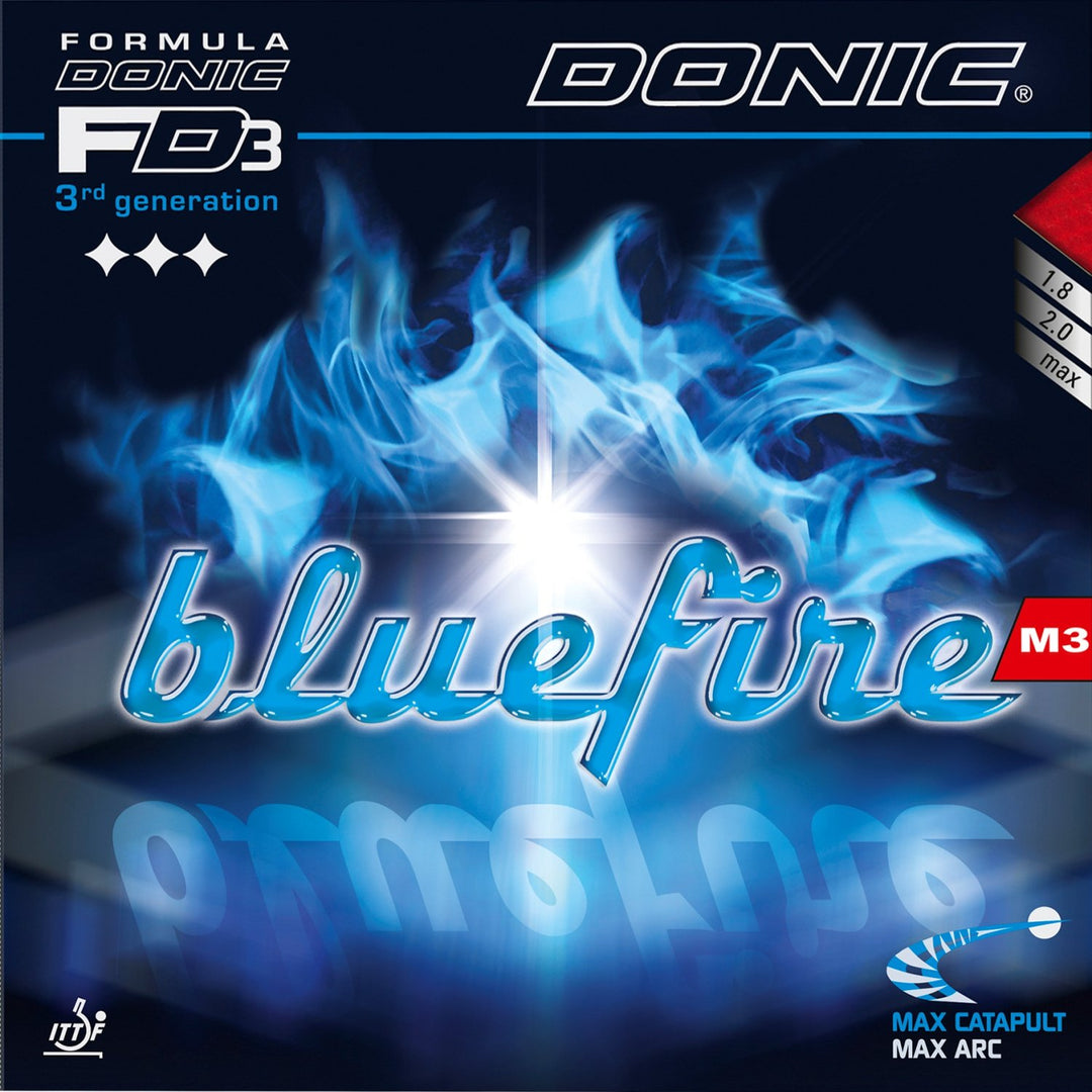 DONIC Belag Bluefire M3 Schwarz 1,8 mm, schwarz, Schwarz 1,8 mm, schwarz