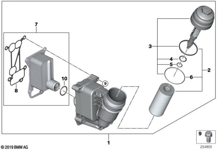 BMW Ölfilter Cover (11 42 7 808 440)