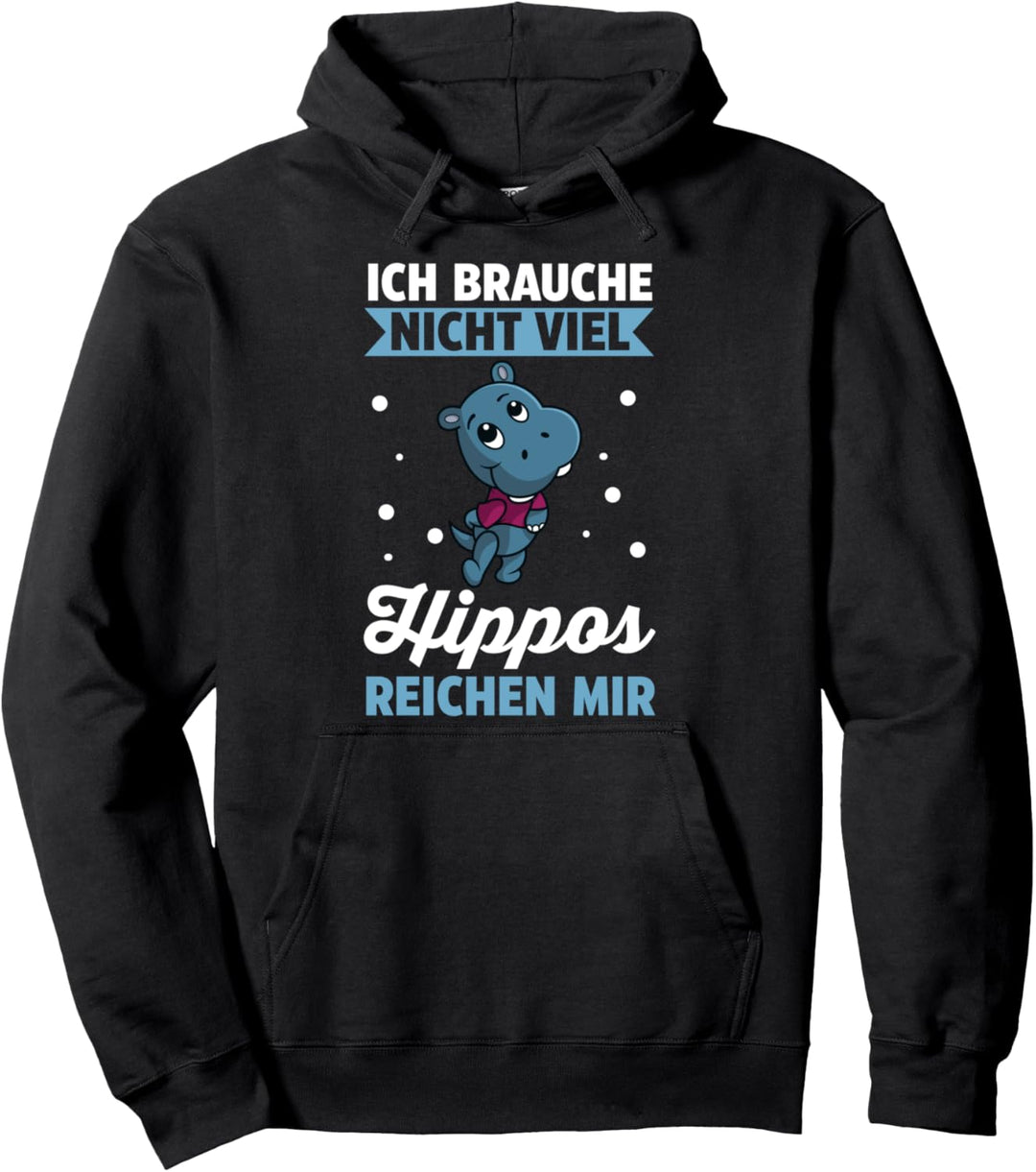 Flusspferd Zoo Flusspferd Pullover Hoodie