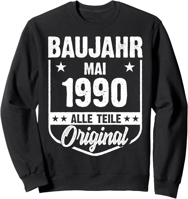 Baujahr Mai 1990 Vintage Mann Frau 32. Geburtstag Sweatshirt