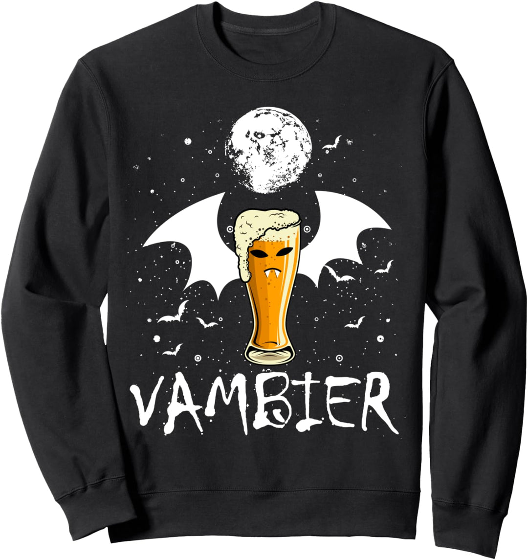 Vambier Halloween JGA Malle Bier Fledermaus Vampir Kostüm Sweatshirt