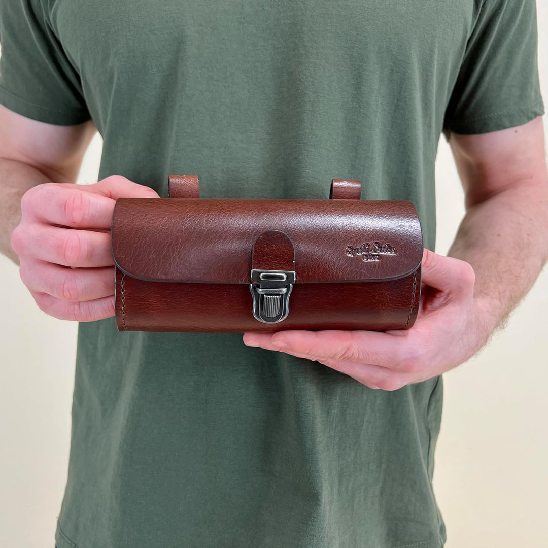 Gusti Satteltasche Leder - Fabrice P. Lenkertasche Fahrradtasche Werkzeugtasche Aufbewahrungstasche