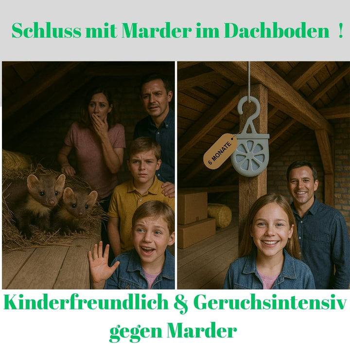Marderschreck Auto - 6-Monat Marderabwehr Auto Duftstoff Haken Sicher Für Haustiere - Effektiver Mar