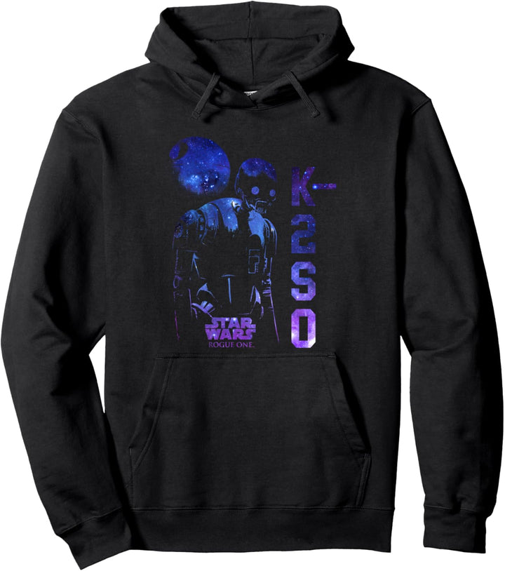 Star Wars Rouge One K-2SO Galaxy Portrait Pullover Hoodie