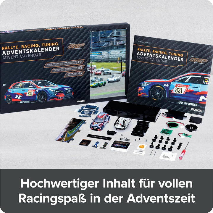 FRANZIS 67192 - Adventskalender Rallye, Racing, Tuning (GRIP) - Modell 1:43
