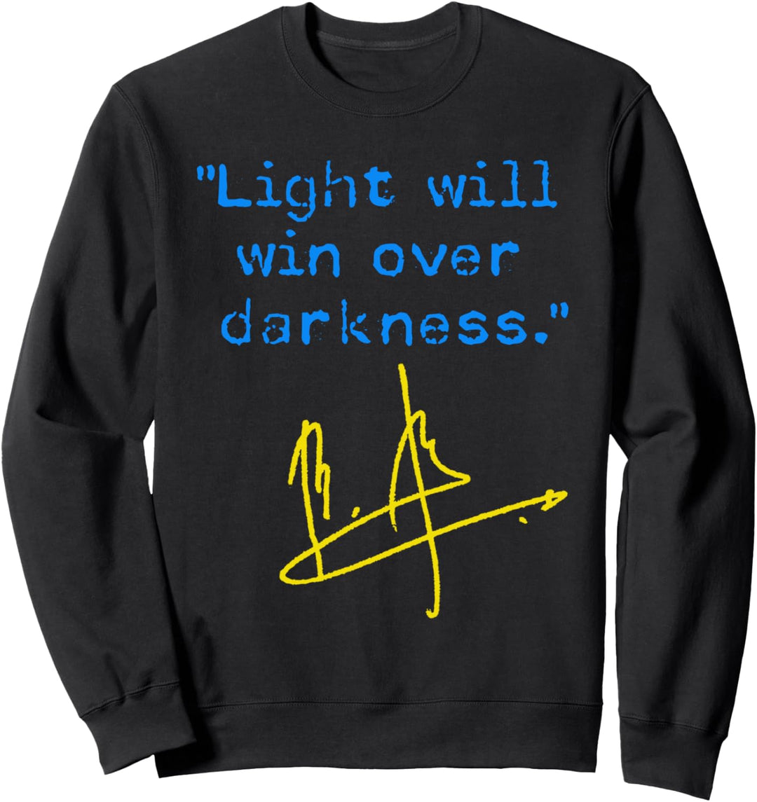 Licht wird über Dunkelheit gewinnen - Zelensky (gelb-blau) Sweatshirt
