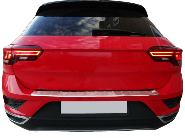 Ladekantenschutz Edelstahl CHROM kompatibel für VW T-ROC (A11) ab 2017 | mit Abkantung | premium Qua