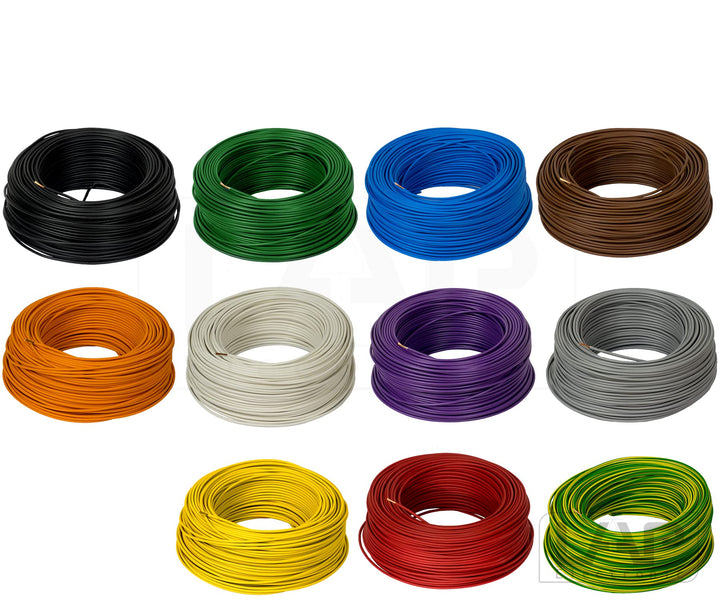 100m 1,5mm² LAPP Kabel H07V-K Einzelader Litze Leitung Einzelader flexibel (Gelb-Grün), Gelb-Gr&amp;