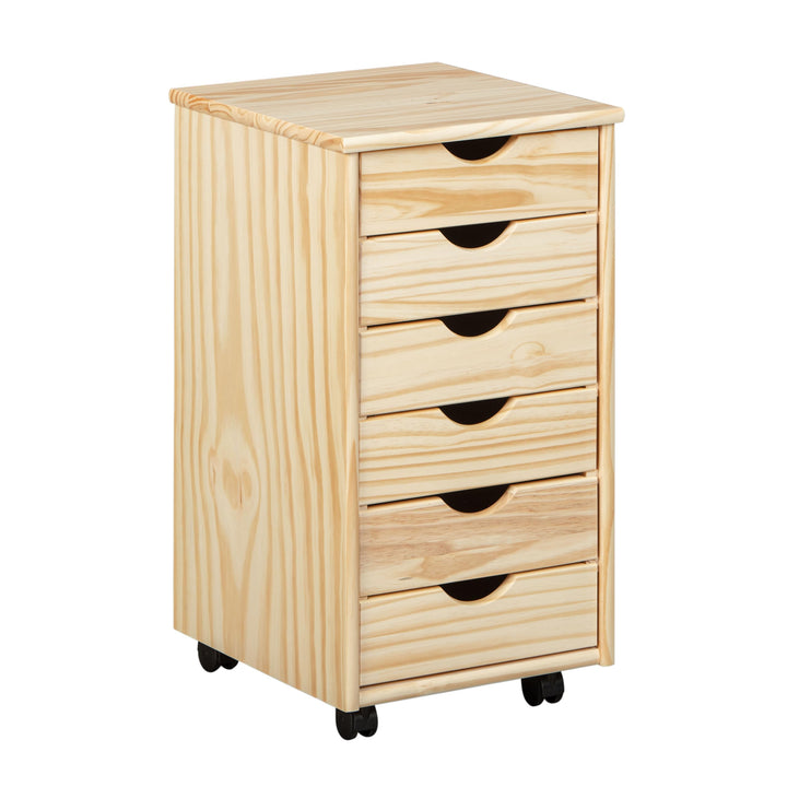 Inter Link – Rollcontainer – Rollcontainer mit 6 Schubladen – Bürocontainer - Rollschrank – Rollwage