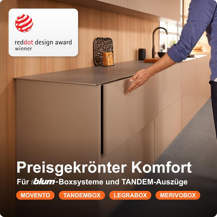 Blum SERVO-DRIVE Antriebseinheit I Öffnungsautomatik von Schubkästen, Schubladen und Auszügen I Wohn