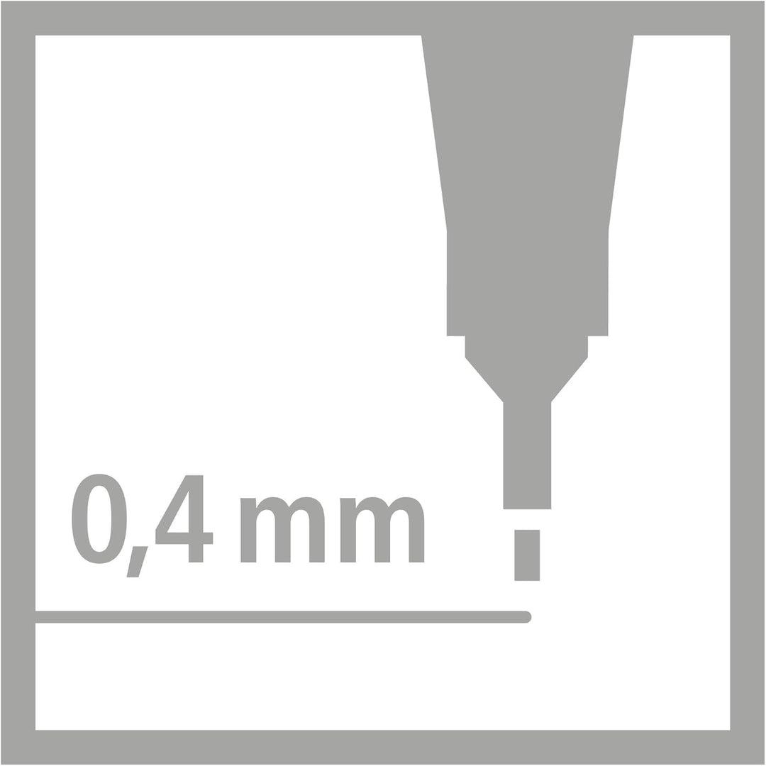 Fineliner - STABILO point 88 - 50er Metalletui - mit 47 verschiedenen Farben - 2x blau, rot, schwarz