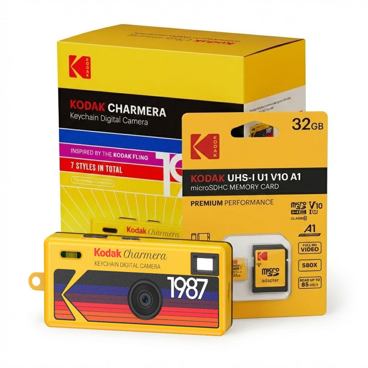 Kodak Charmera Schlüsselanhänger Digitalkamera (Random Style Blind Box, Einzelkamera) mit 32GB Speic