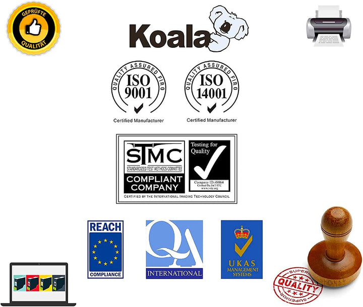 Koala Kompatibel Tonerkartusche Ersatz für Samsung CLT-K406S CLT-P406C für Xpress C460W C460FW C410W