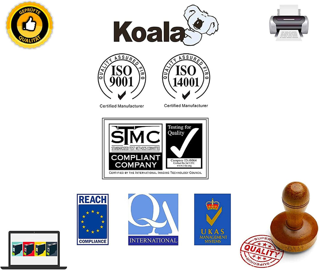 Koala Kompatibel Tonerkartusche als Ersatz HP 410A CF410A CF411A CF412A CF413A für Color LaserJet Pr
