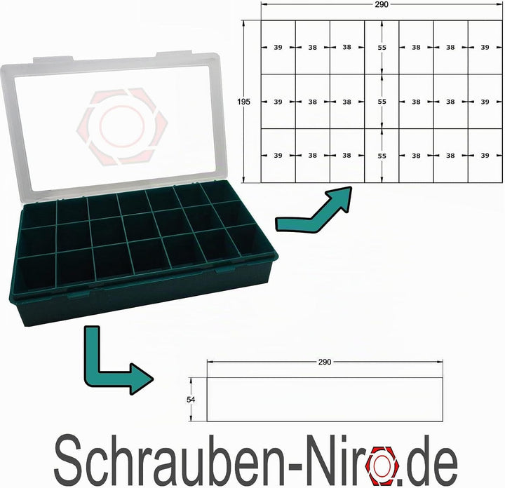 Sortiment M3 + M4 DIN 7991 (ISO 10642) Edelstahl A2 (V2A) Senkschrauben (Innensechskant) - Set beste
