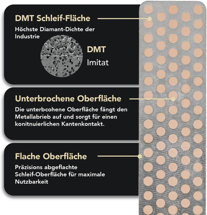 DMT Diamond Whetstone™ Diamant Mini-Schleifstein 4" (10 cm) Extra-Extrafein | Kompakter Wetzstein fü