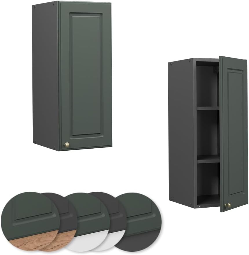 Vicco Hängeschrank Fame-Line, Grün-Gold Landhaus, 30 cm, zur Kombination mit weiteren Modulen der Fa
