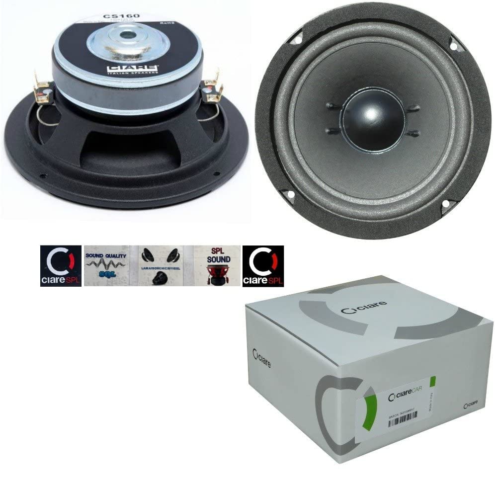 1 SUBWOOFER TIEFTON Lautsprecher CIARE CS160 VON 40 + 40 WATT RMS UND 120 + 120 WATT MAX VERDOPPELT