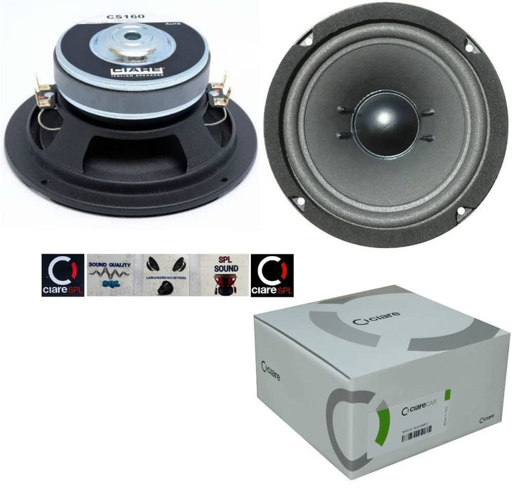1 SUBWOOFER TIEFTON Lautsprecher CIARE CS160 VON 40 + 40 WATT RMS UND 120 + 120 WATT MAX VERDOPPELT