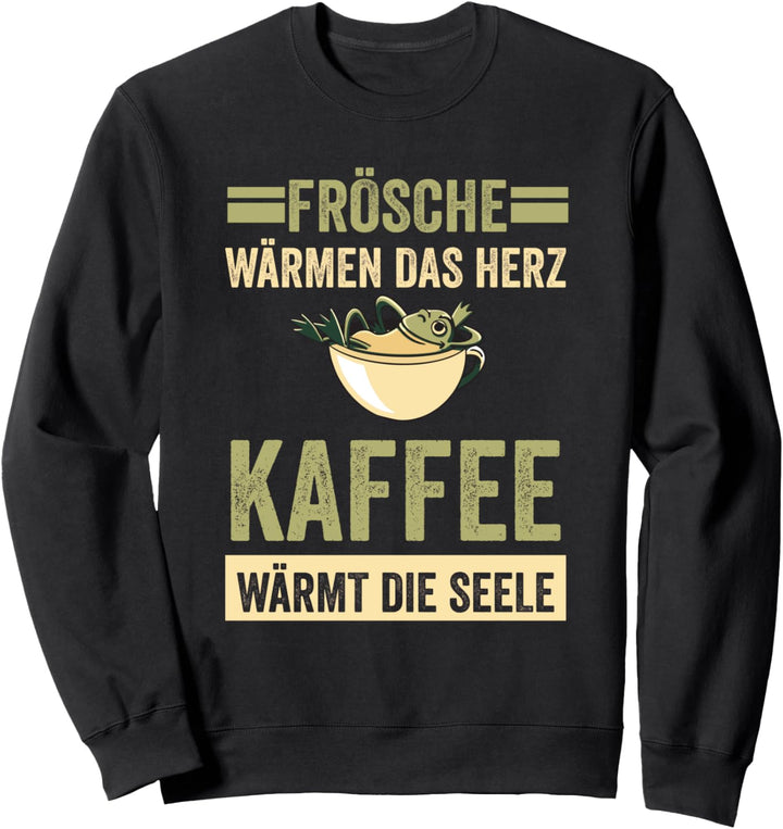 Kaffee Frosch Sweatshirt