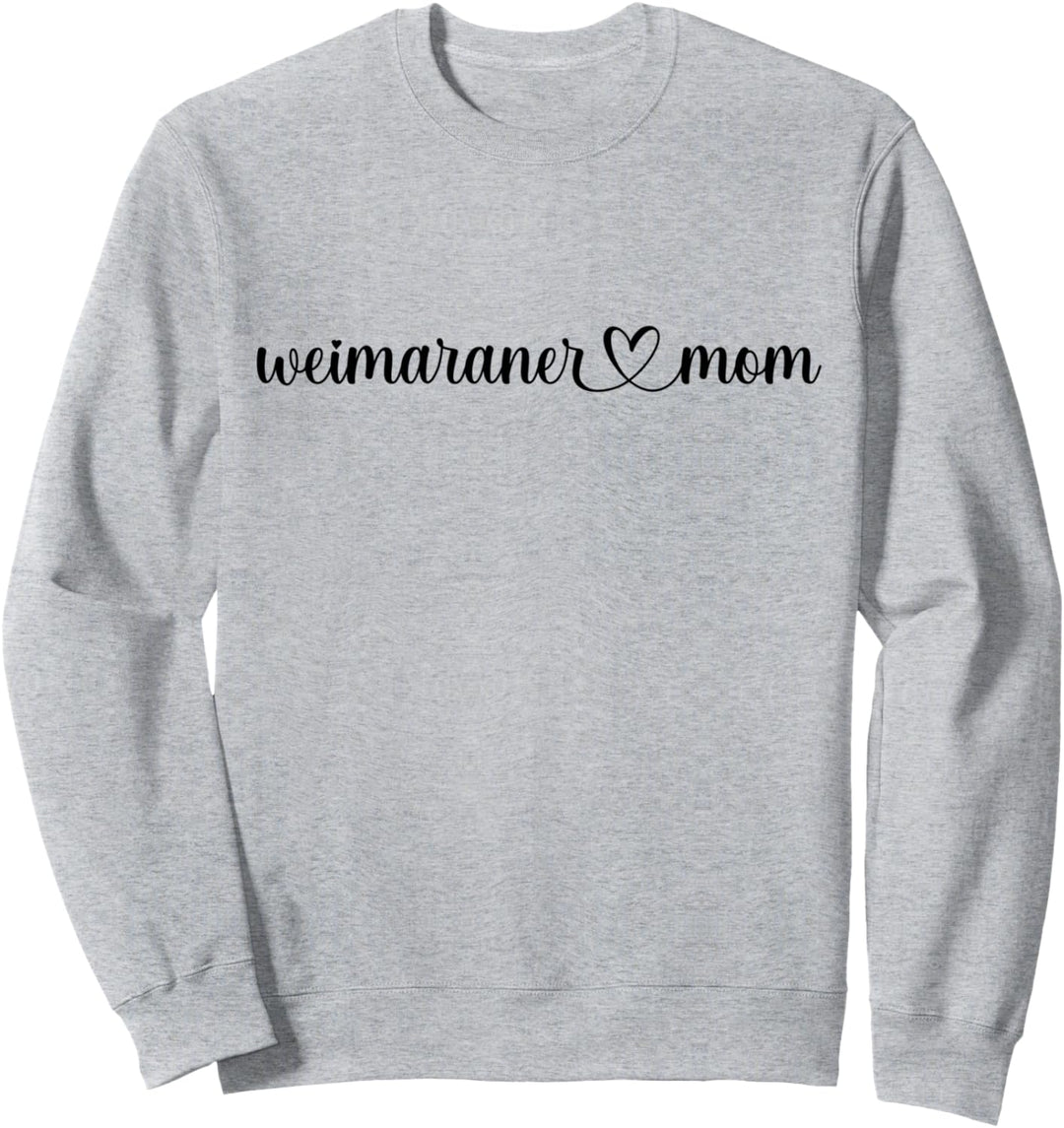 Dog Heart Love Weimaraner Mom Sweatshirt