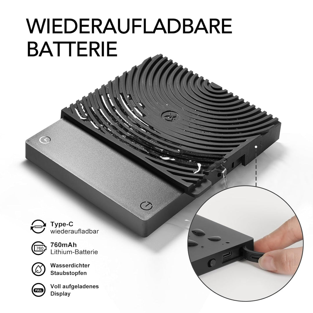TIMEMORE Black Mirror Basic mini Kaffeewaage Elektronische Ultradünn und Leicht Espressowaage Mit Wa