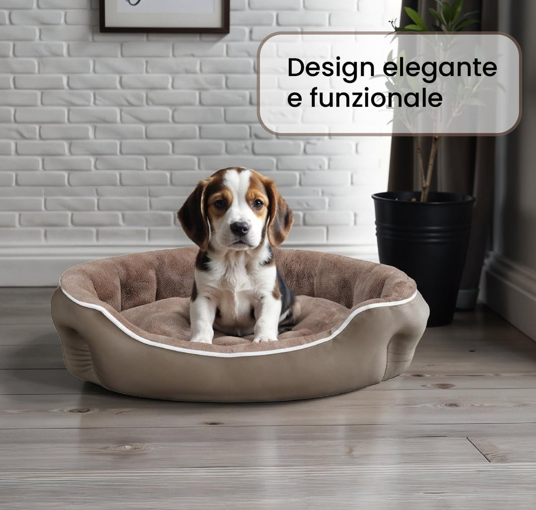 Sogni E Capricci Bett für Hunde und Katzen, Beige, 59 x 53 x 18 cm Beige 59x53x18cm COCCOLE, Beige 5