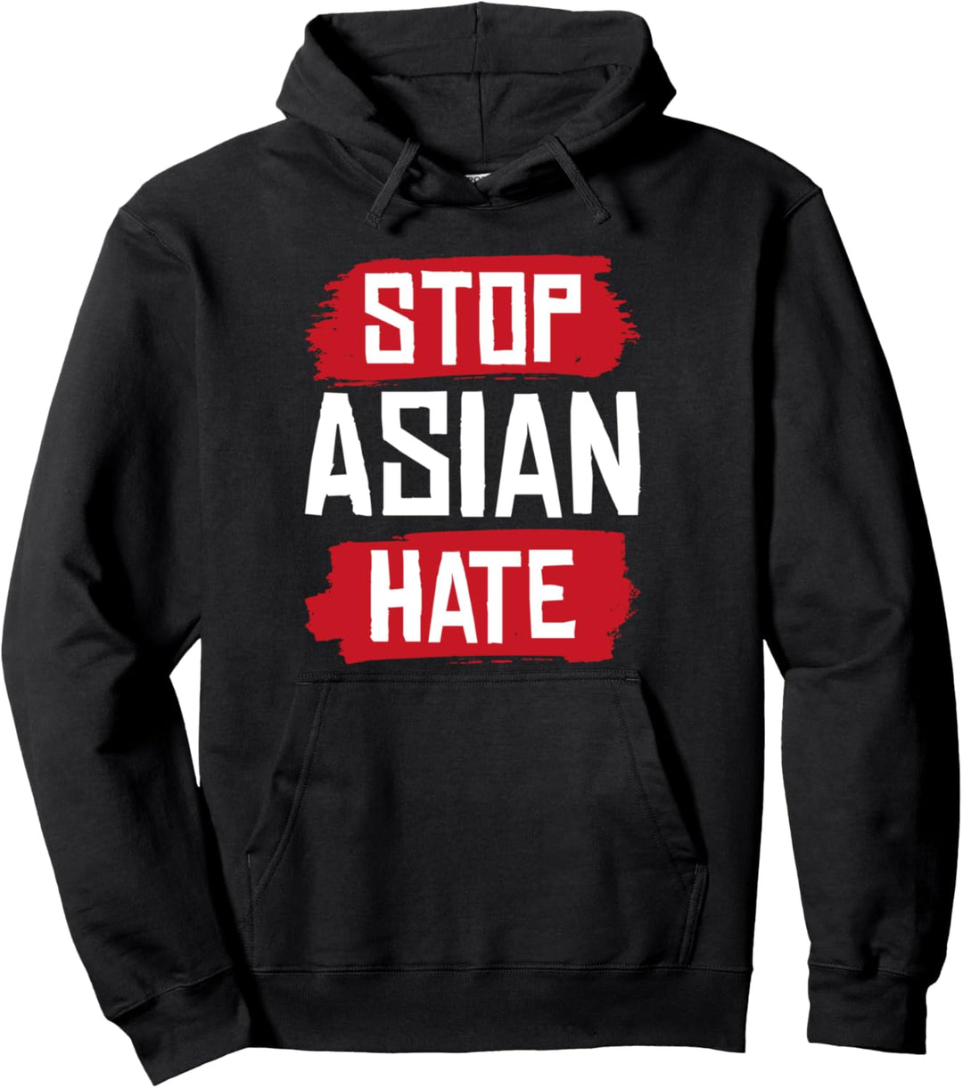 Stop Asian Hate AAPI Manga Anti Asian Racism Pullover Hoodie