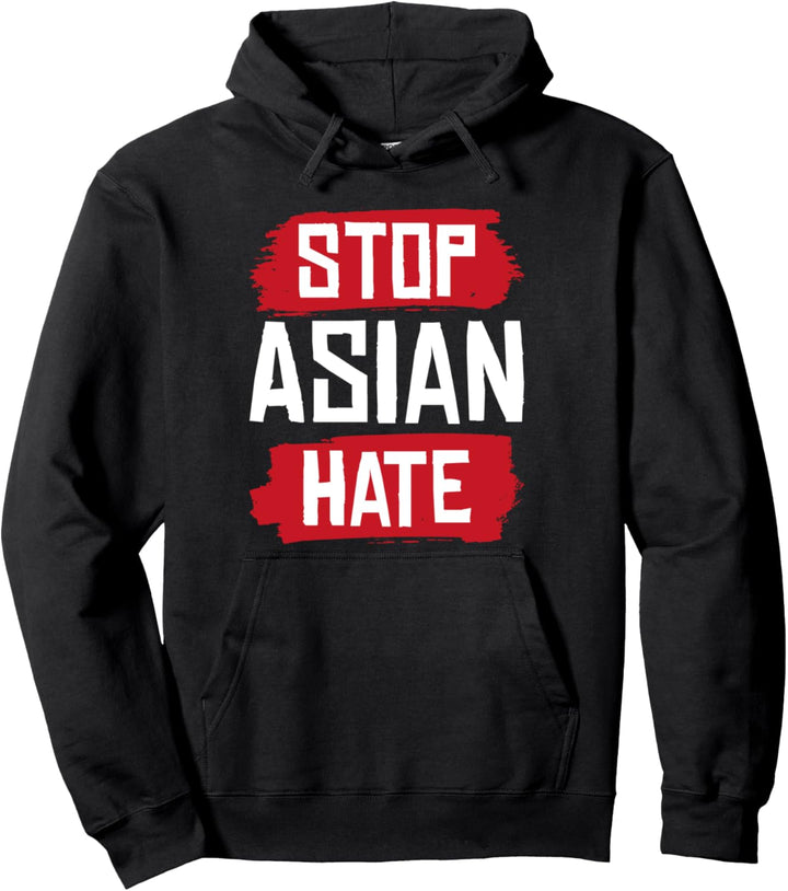 Stop Asian Hate AAPI Manga Anti Asian Racism Pullover Hoodie