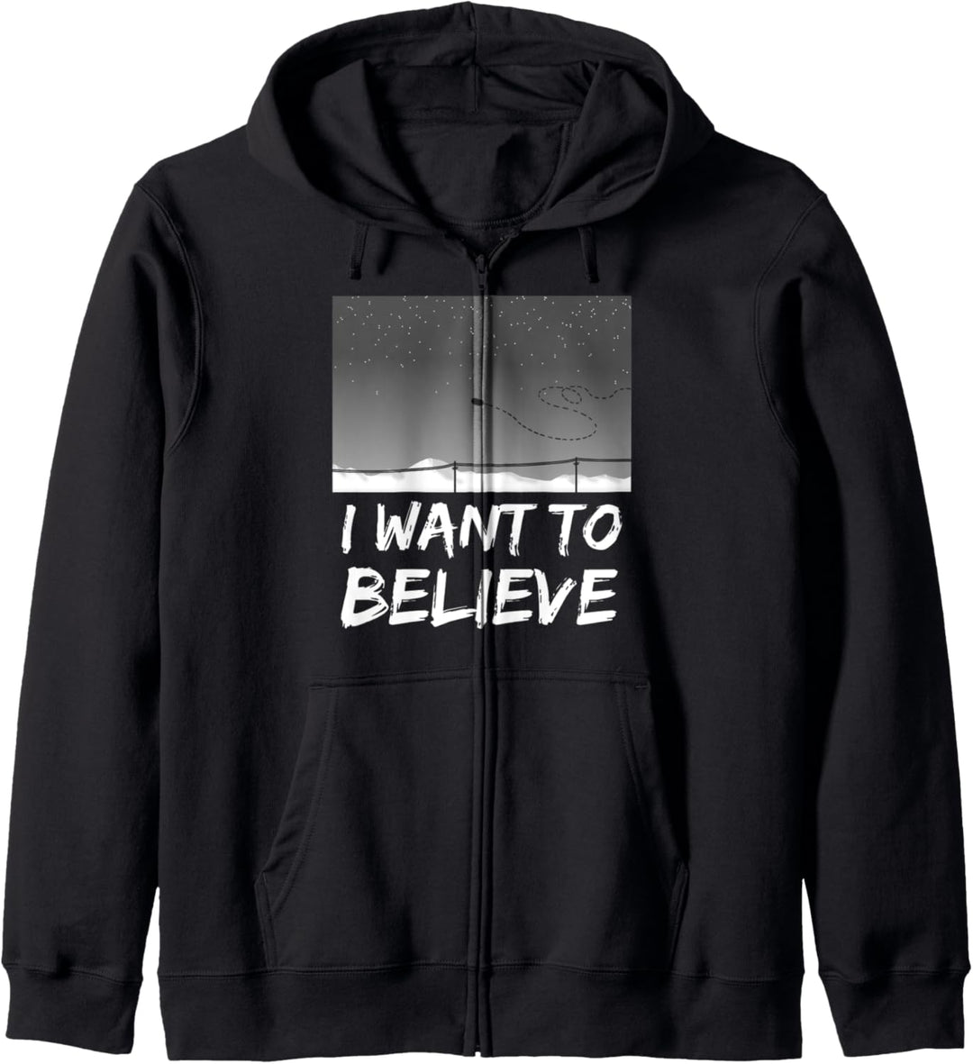 I want to believe - Alien UFO flying space invasion - funny Kapuzenjacke