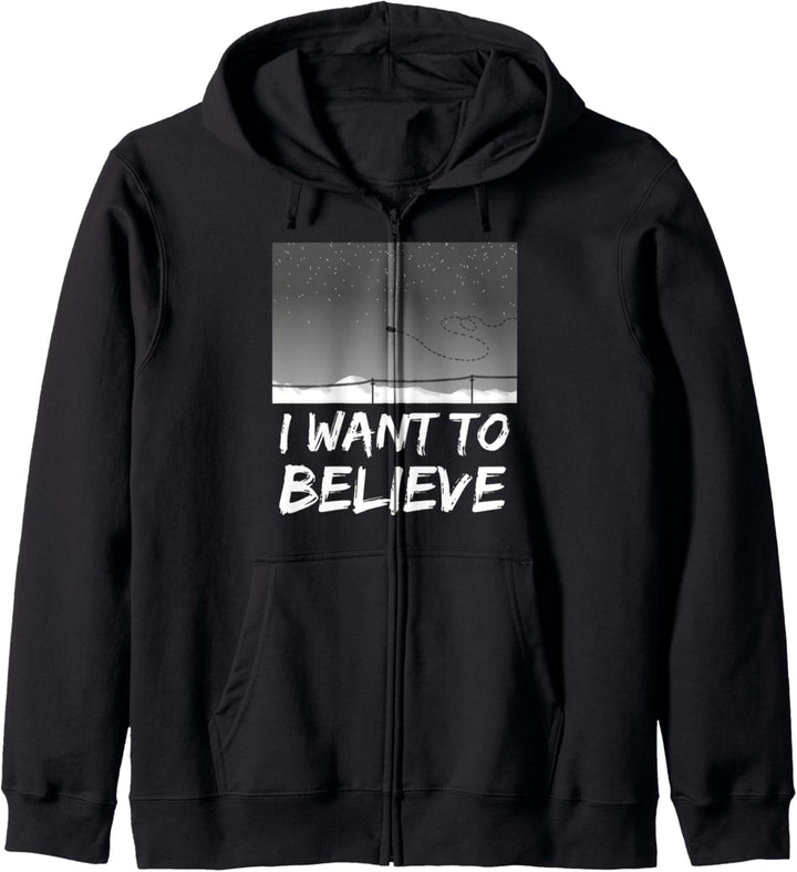 I want to believe - Alien UFO flying space invasion - funny Kapuzenjacke