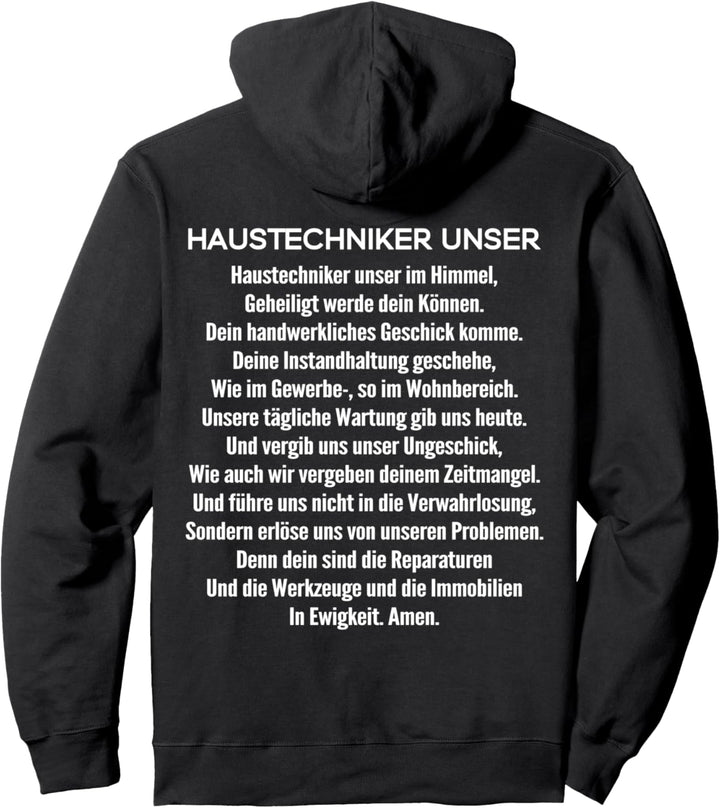 Haustechniker Unser Gebet Haustechniker Pullover Hoodie