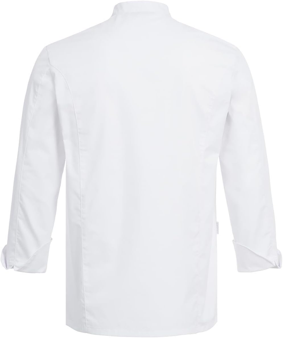 Greiff Grösse L gastro moda Herren Cuisine Premium Kochjacke Regular Fit Weiss Modell 5566