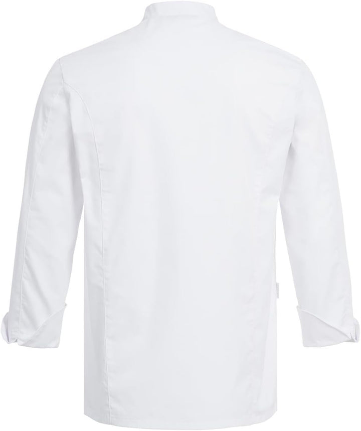 Greiff Grösse L gastro moda Herren Cuisine Premium Kochjacke Regular Fit Weiss Modell 5566