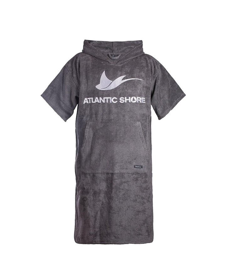 Atlantic Shore | Surf Poncho ☆ Bademantel/Umziehhilfe aus hochwertiger Baumwolle ➤ Grey/Grau