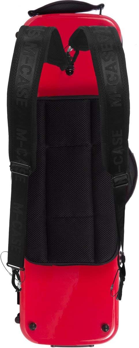 Geigenkoffer Glasfaser Oblong 4/4 red - navy blue M-Case