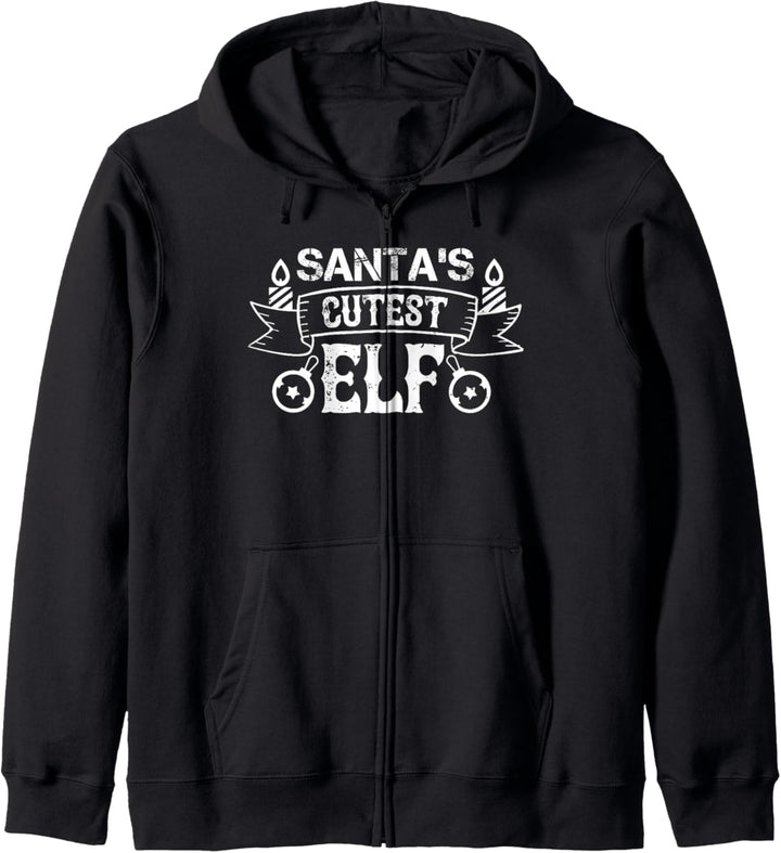 Santa's Cutest Elf - Lustiges Weihnachten Kapuzenjacke