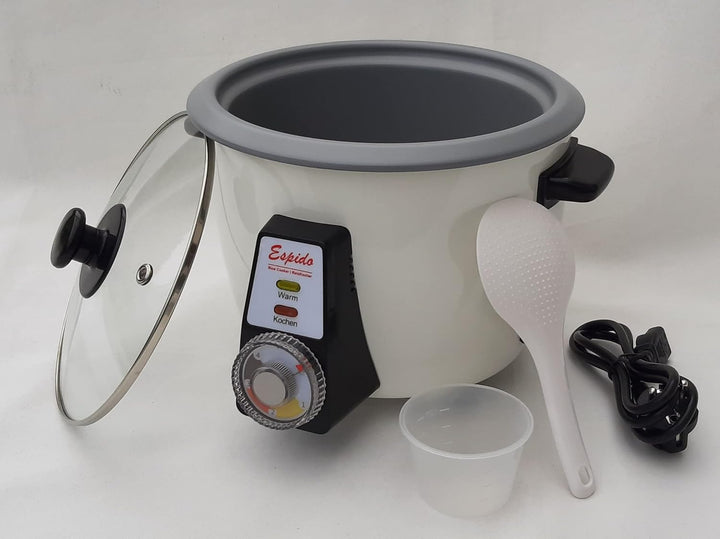 Persischer Reiskocher mit Tahdig Reiskuchen Tadig Reiskruste (6-10 Personen - 2,2 L - 900 Watt - RCG