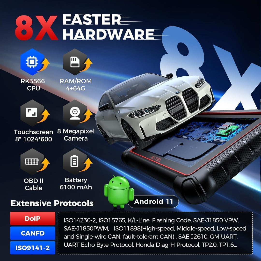 Autel MaxiCOM MK900 OBD2 Diagnosegerät Auto: 2026 Bidirektional Wie MK900BT KFZ Diagnosegerät, Upgra
