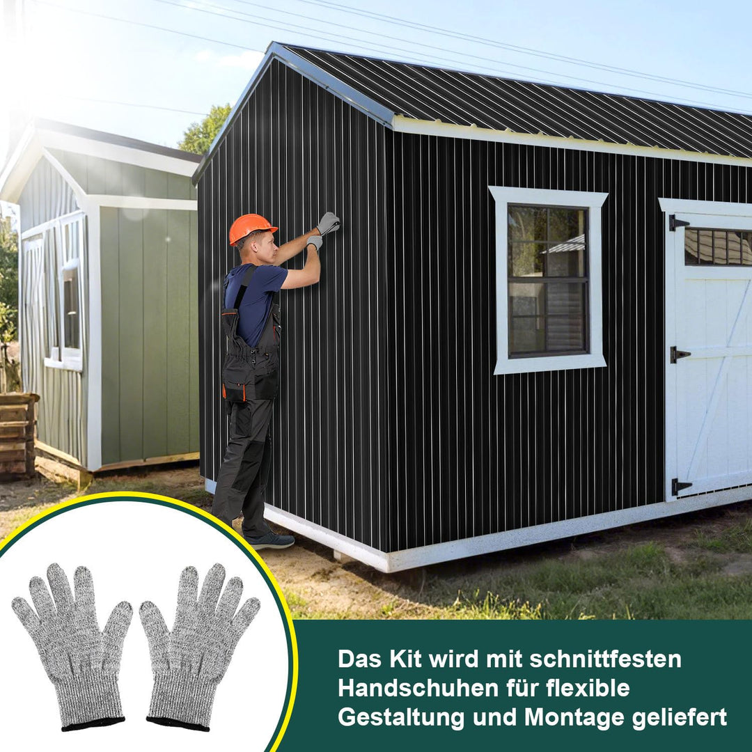 36x Trapezblech Profilblech 129 x 46 cm = 21 m², Verzinkter Dachblech Wellblechplatten für Dach 0,25