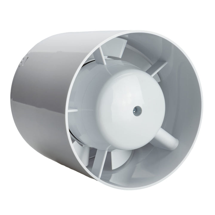 STERR IDM100S Schlanker Rohrventilator 100 mm - Rohrlüfter - Hohe Qualität - Leise - Für Bad WC - Kü