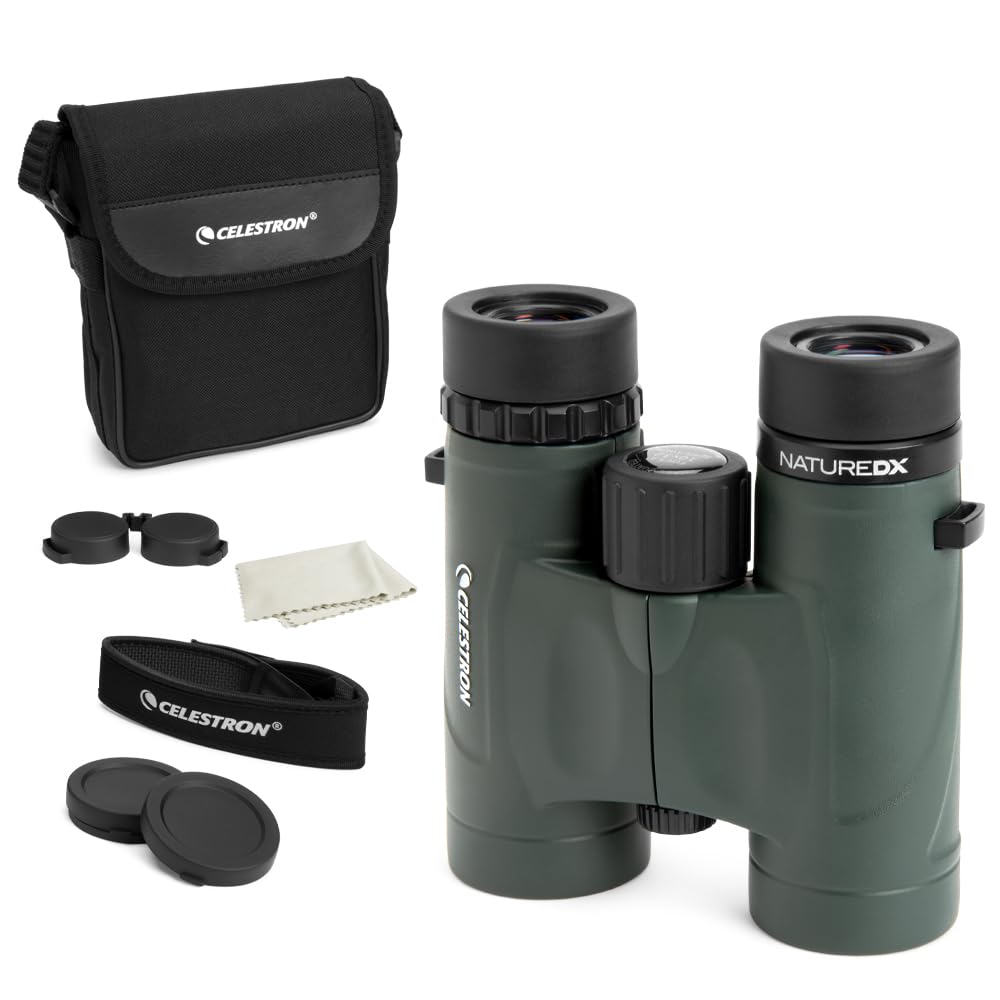 Celestron 71331 10 x 32 DX Nature Fernglas – Grün Nature DX 10 x 32 Dachprisma, Nature DX 10 x 32 Da