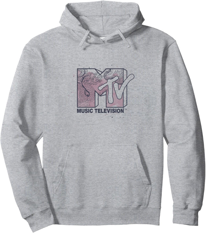 MTV Music Television Dragon Logo Pullover Hoodie