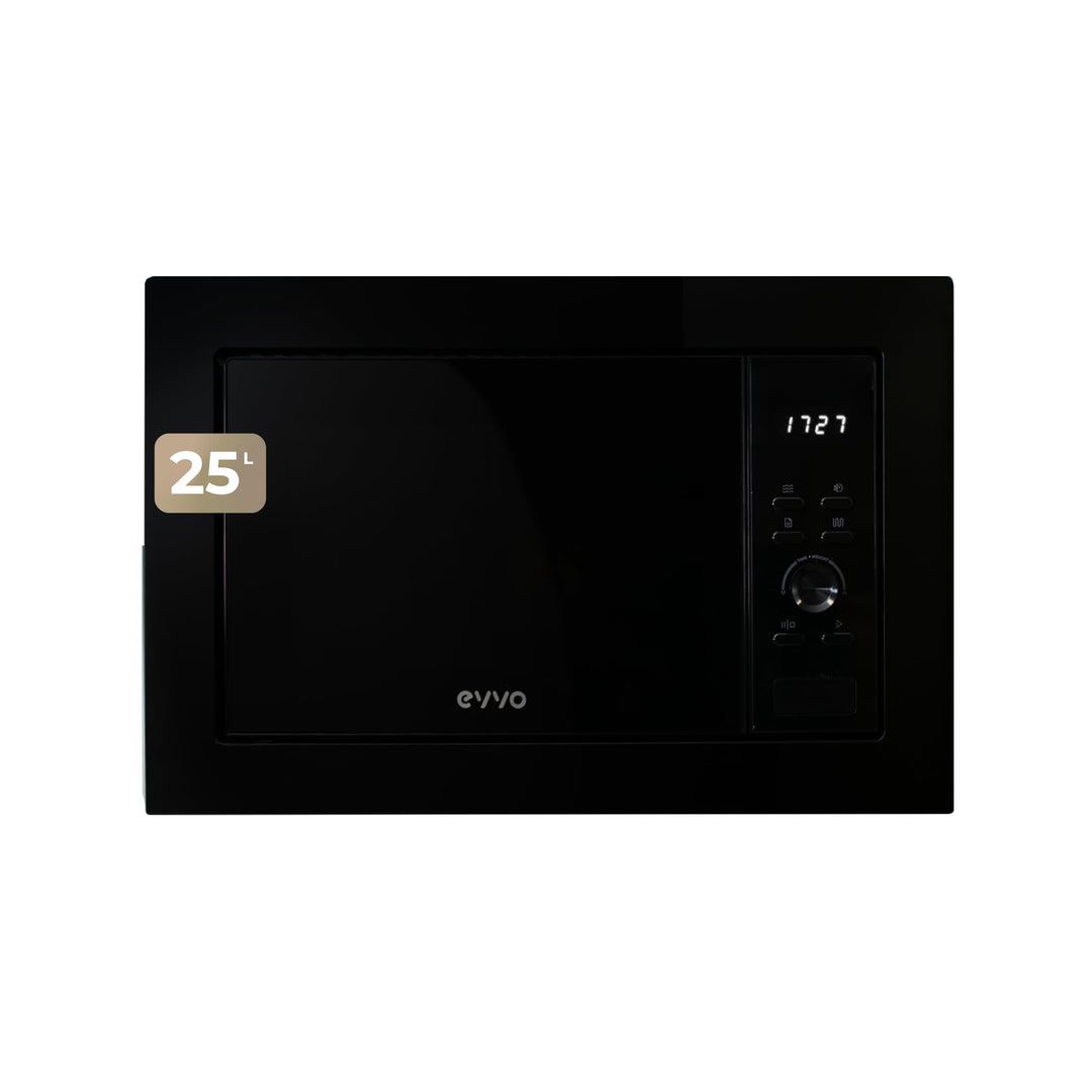 EVVO Mi35 Mikrowellen, integrierbar, Schwarz Schwarz 25 Litros, Schwarz 25 Litros