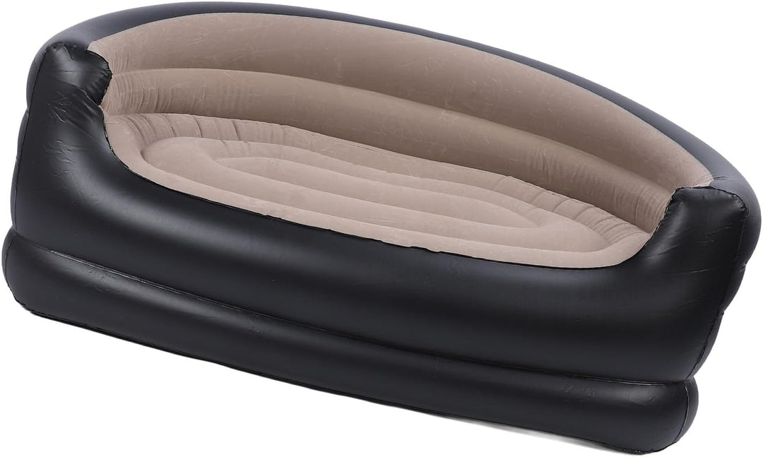 Luqeeg Floodable Blow -up Couch Lounger Zwei -Seater -Lounge -Stuhl für Erwachsene, Aufblasbare Couc